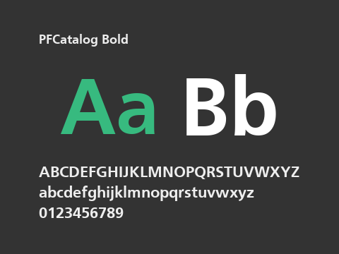 PFCatalog Bold