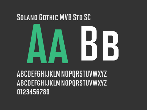 Solano Gothic MVB Std SC