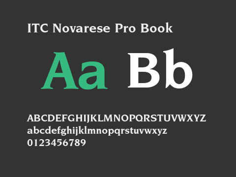 ITC Novarese Pro Book