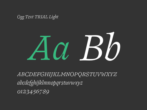 Ogg Text TRIAL Light