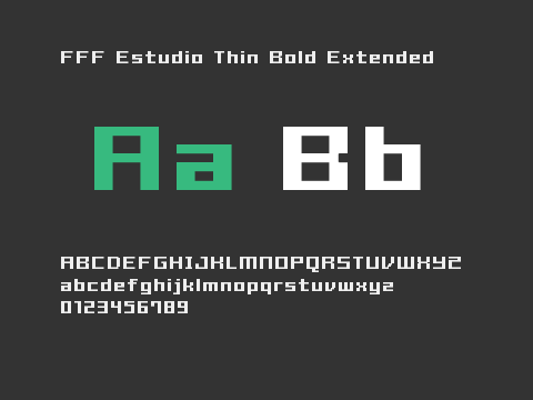 FFF Estudio Thin Bold Extended