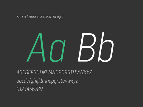 Serca Condensed ExtraLight