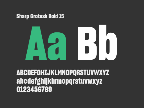 Sharp Grotesk Bold 15