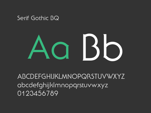 Serif Gothic BQ