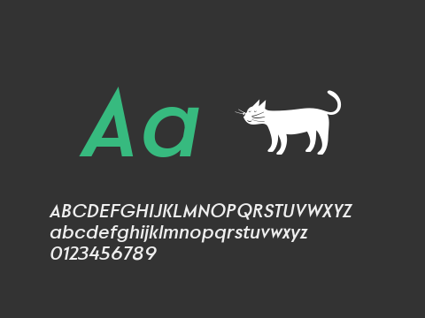 Povetarac Sans Heavy Italic