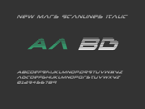 New Mars Scanlines Italic