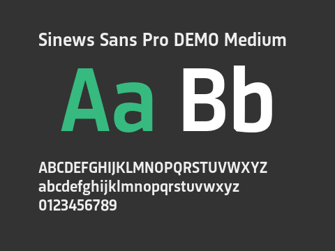 Sinews Sans Pro DEMO Medium