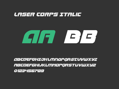 Laser Corps Italic