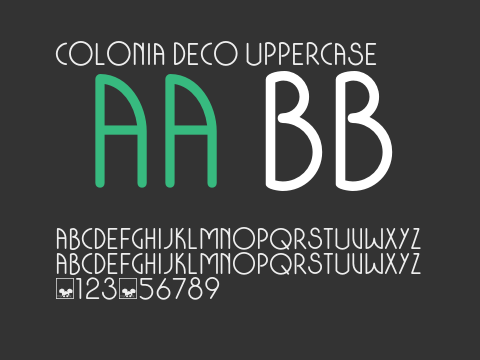 Colonia Deco Uppercase