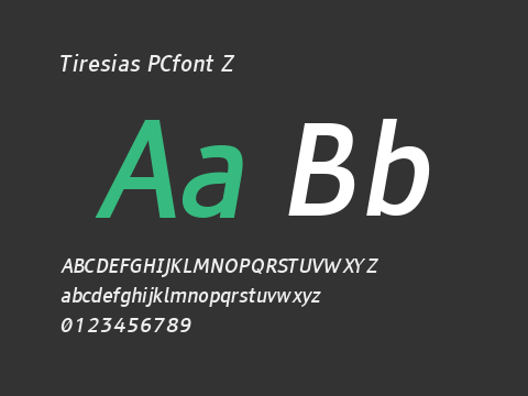 Tiresias PCfont Z