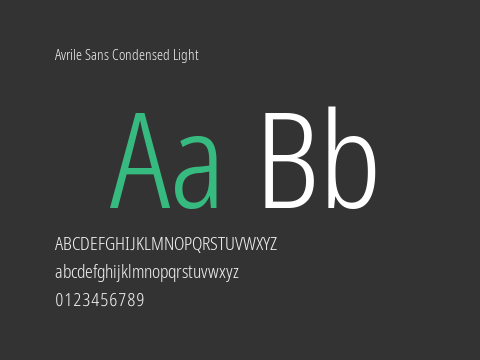 Avrile Sans Condensed Light