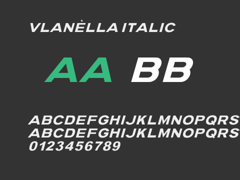 VLANÈLLA ITALIC