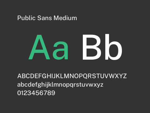 Public Sans Medium