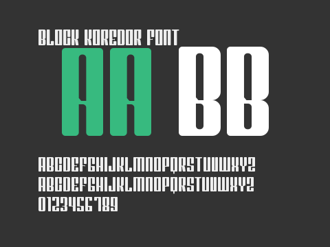 Block Koredor Font