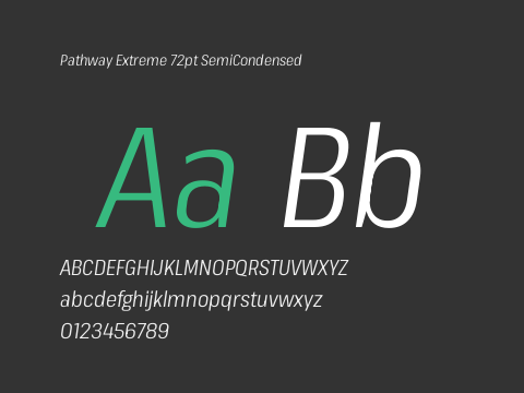 Pathway Extreme 72pt SemiCondensed