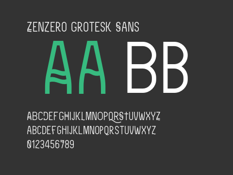 Zenzero Grotesk Sans