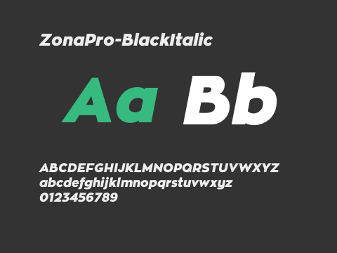 ZonaPro-BlackItalic