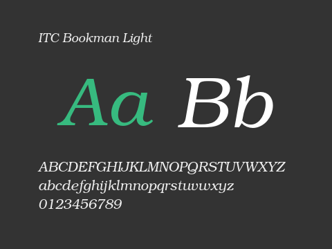 ITC Bookman Light