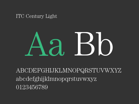 ITC Century Light