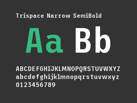 Trispace Narrow SemiBold