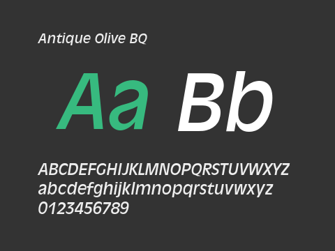 Antique Olive BQ