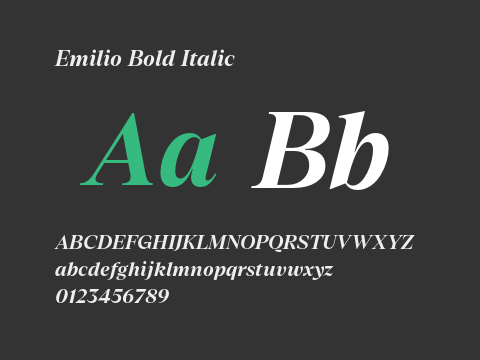 Emilio Bold Italic