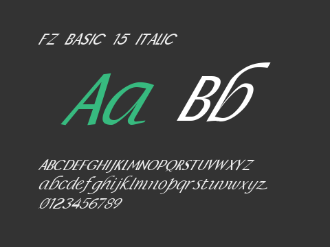 FZ BASIC 15 ITALIC