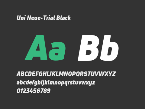 Uni Neue-Trial Black