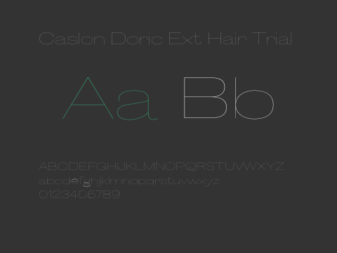 Caslon Doric Ext Hair Trial