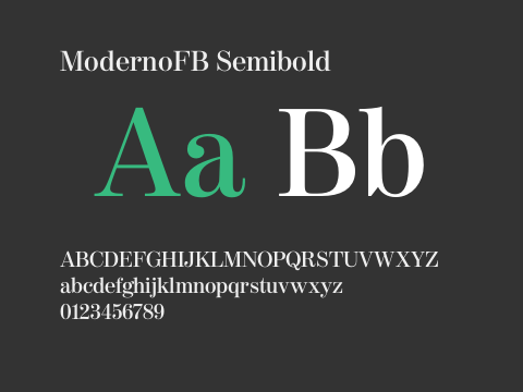 ModernoFB Semibold