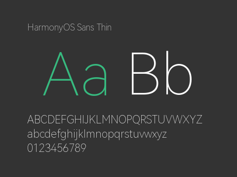 HarmonyOS Sans Thin