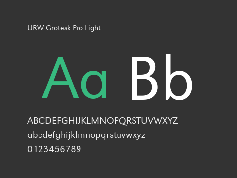 URW Grotesk Pro Light