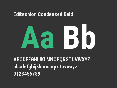 Editeshion Condensed Bold