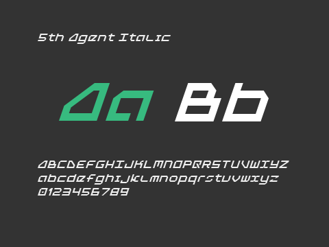 5th Agent Italic