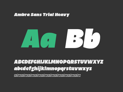 Ambra Sans Trial Heavy