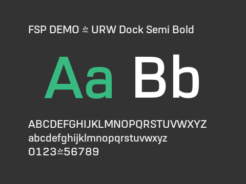 FSP DEMO - URW Dock Semi Bold