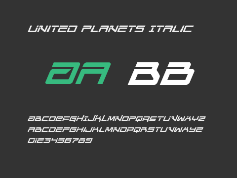 United Planets Italic