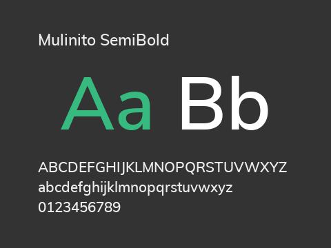 Mulinito SemiBold