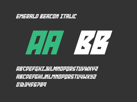 Emerald Beacon Italic