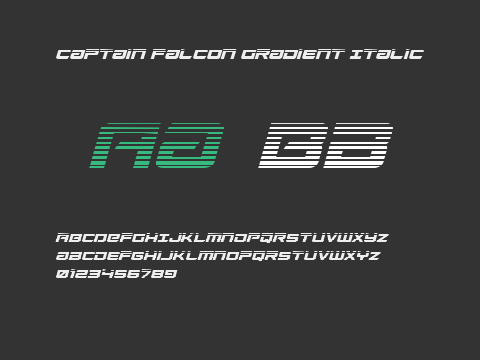 Captain Falcon Gradient Italic