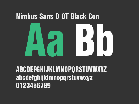 Nimbus Sans D OT Black Con