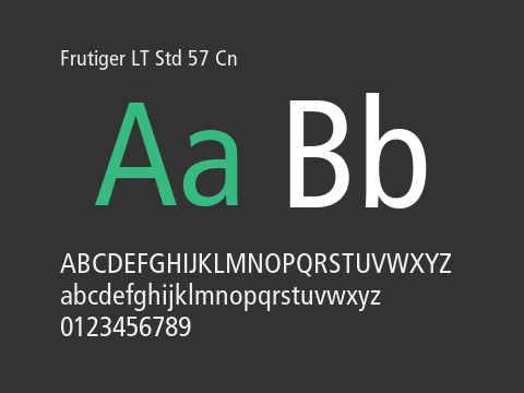 Frutiger LT Std 57 Cn