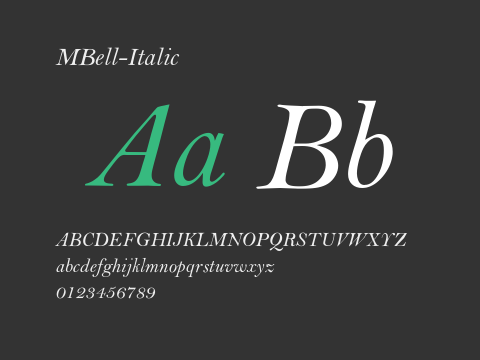 MBell-Italic