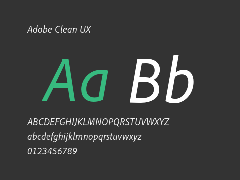 Adobe Clean UX