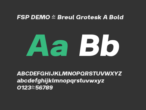 FSP DEMO - Breul Grotesk A Bold