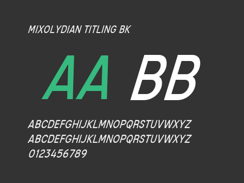 Mixolydian Titling Bk