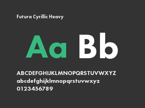 Futura Cyrillic Heavy