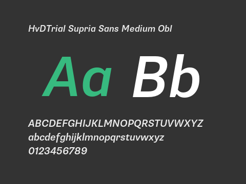 HvDTrial Supria Sans Medium Obl