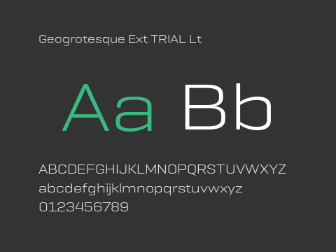 Geogrotesque Ext TRIAL Lt