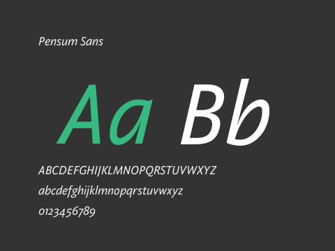 Pensum Sans